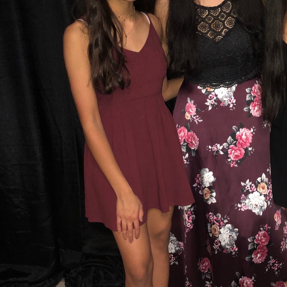 Maroon Homecoming Dress